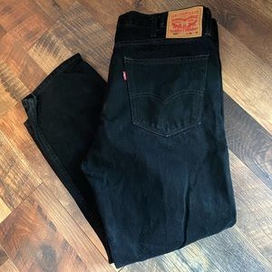 Black Levi Strauss 505 Jeans
